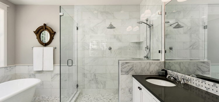 bathroom shower door installation in Temecula